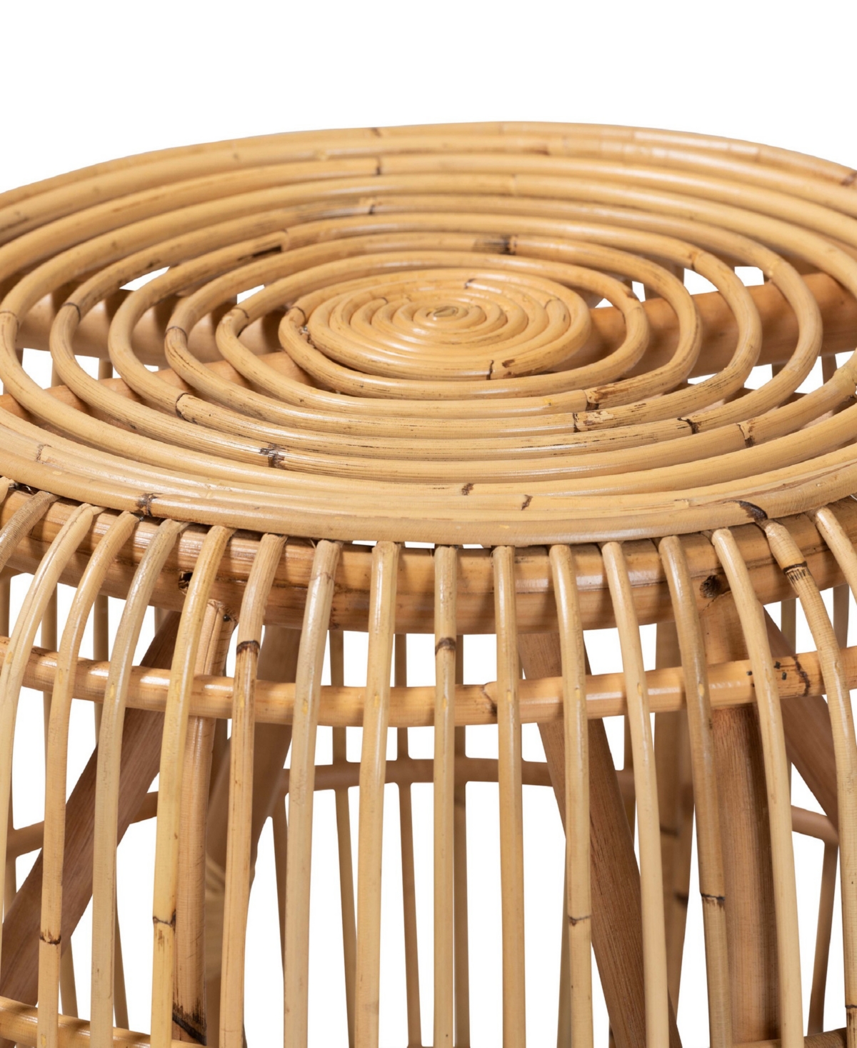 Bali & Pari 20" Natural Rattan Maverick Modern Bohemian End Table In Natural Brown