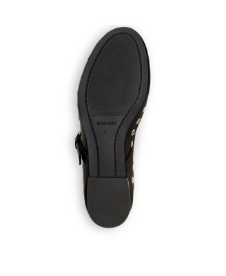 Bernardo Borden Grommet Mary Jane Flat