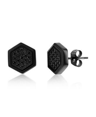 Stainless Steel, Hexagon CZ Suds