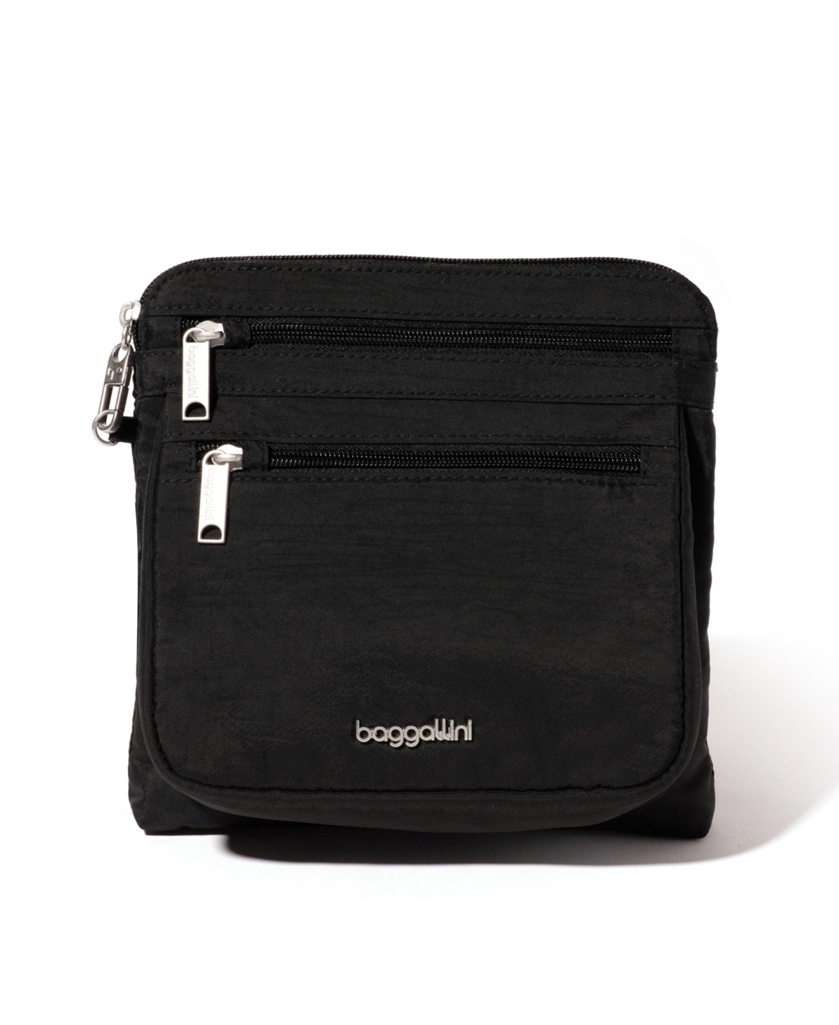 Baggallini Securtex Anti-theft Crossbody Bag In Black