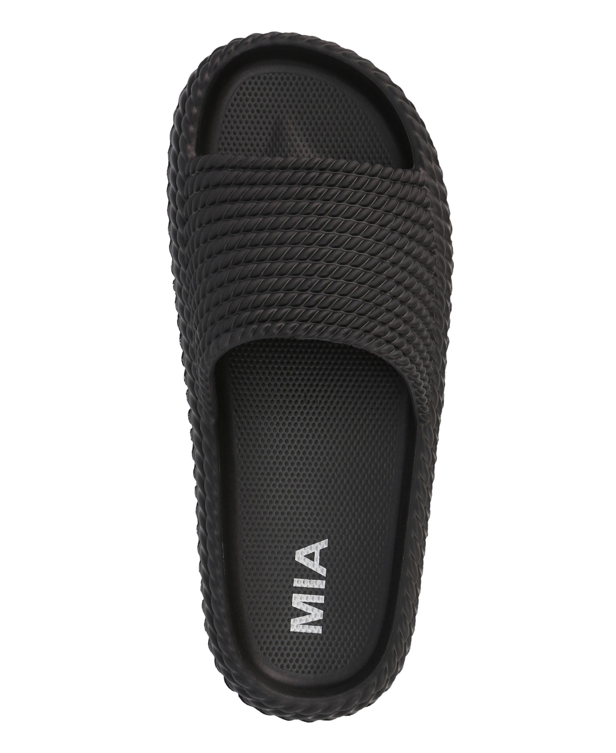 Shop Mia Women's Luvly Slip-on Pool Flats In Black