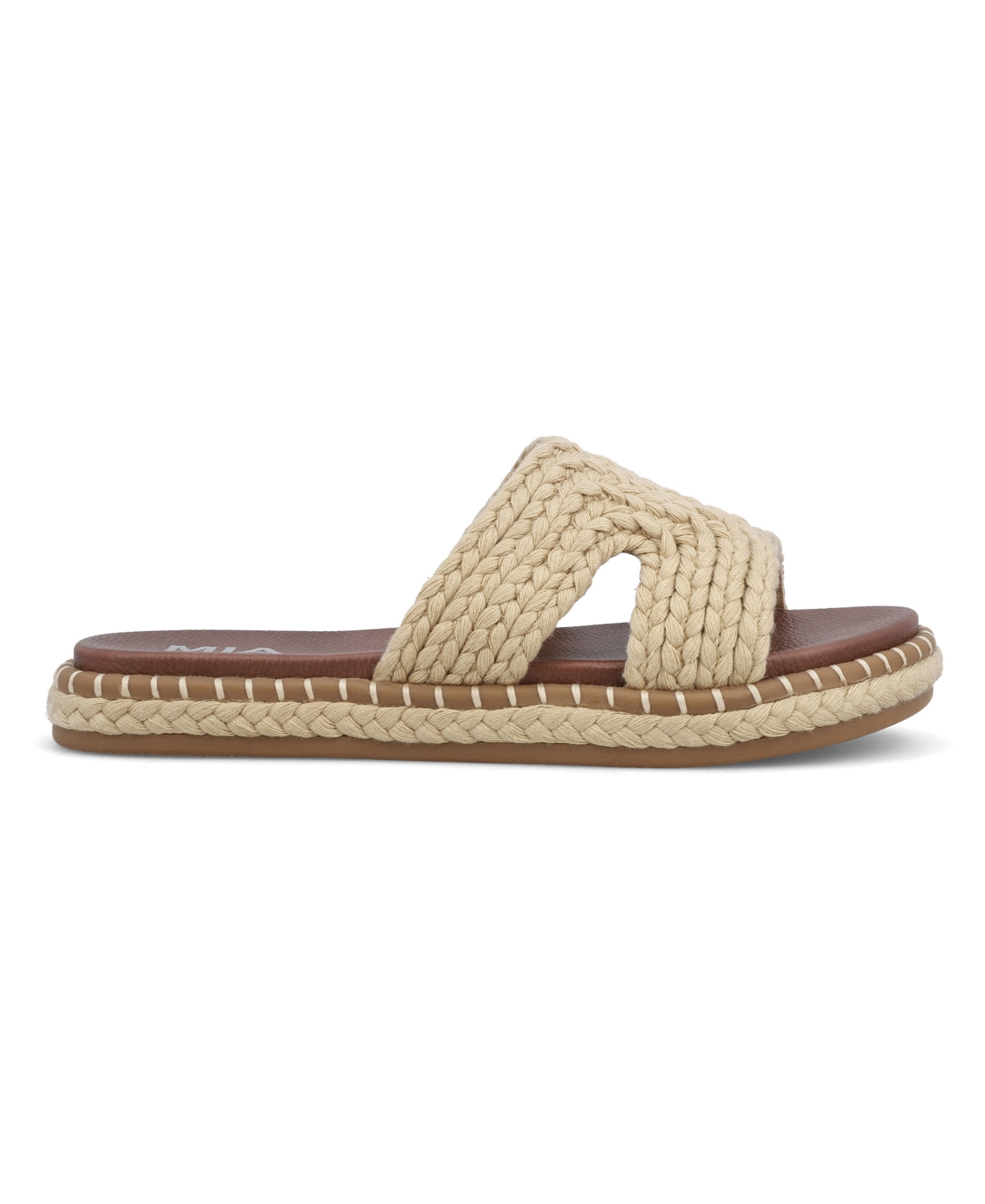 Mia Sirah Platform Slide Sandal In Natural