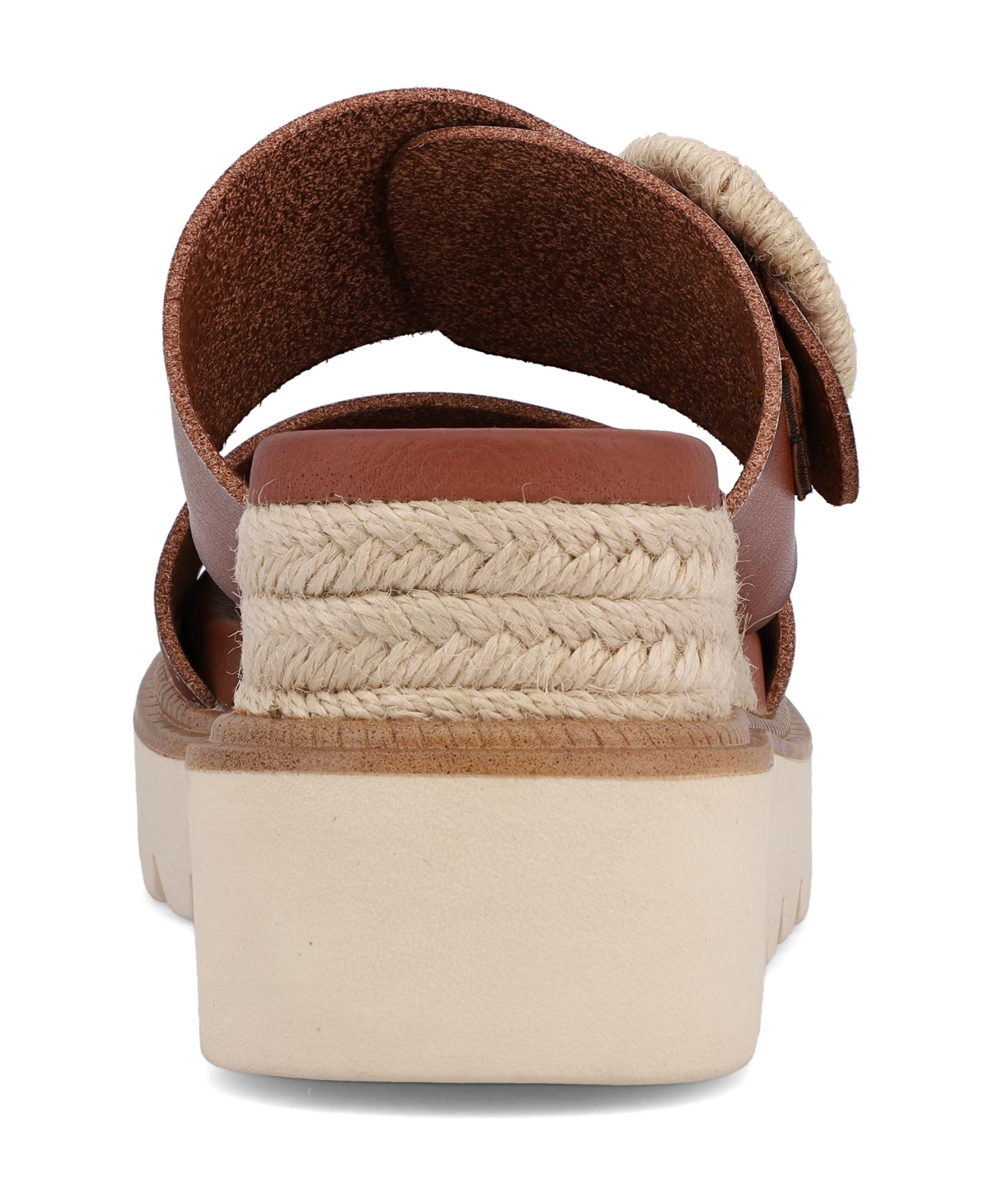 Shop Mia Women's Orla Slip-on Wedge Sandals In Cognac