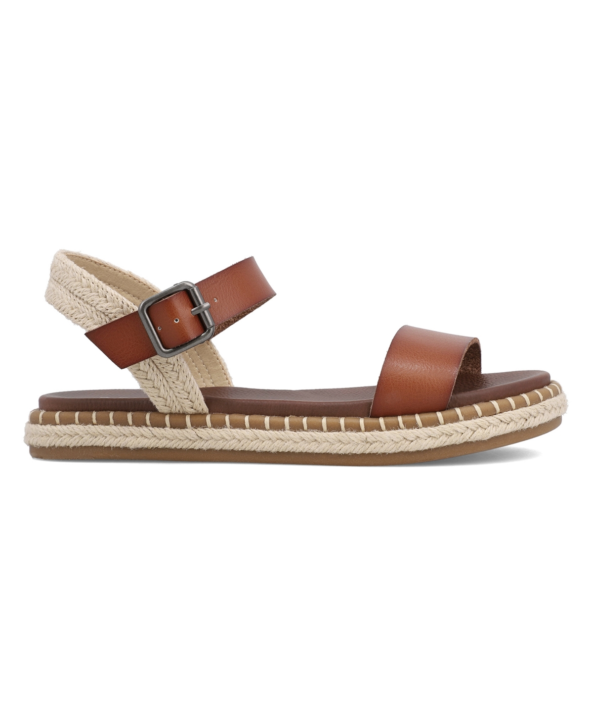 Mia Stephany Ankle Strap Sandal In Cognac