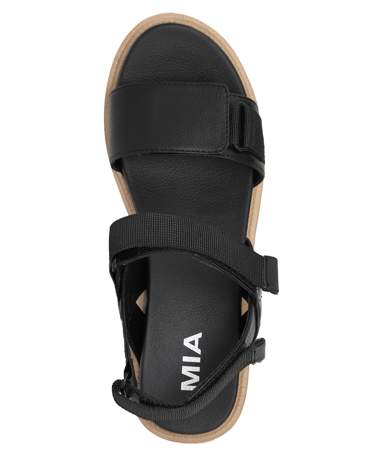 Mia Jony Ankle Strap Platform Sandal In Black