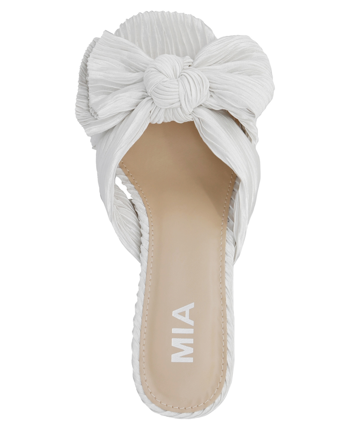 Mia Mechelle Slide Sandal In White
