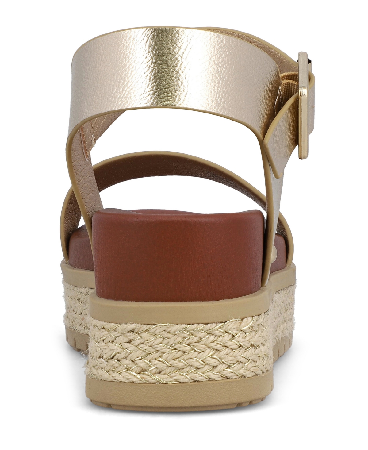 Mia Women's Kenji Flatform Round Toe Sandals In Gold