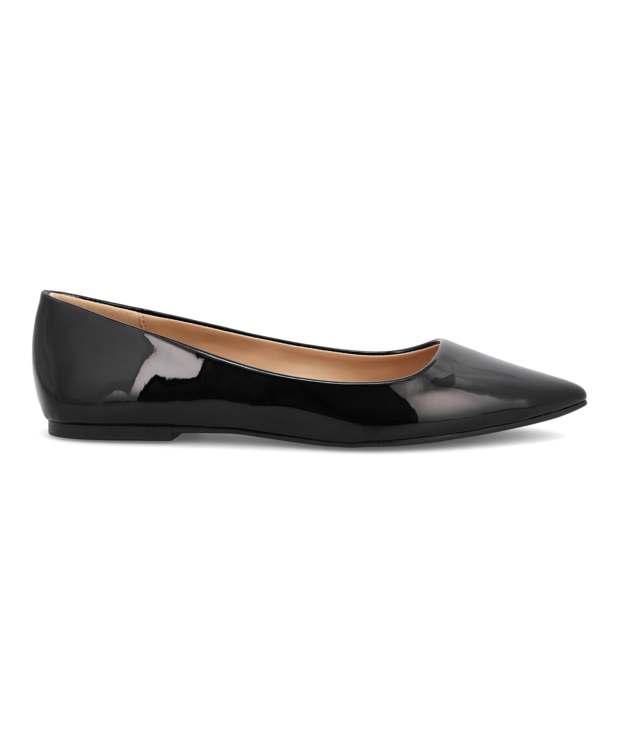 Mia Avi Pointed Toe Flat In Black