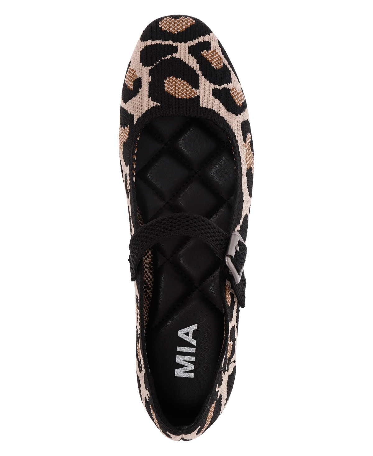 Mia Brita Mary Jane Flat In Leopard