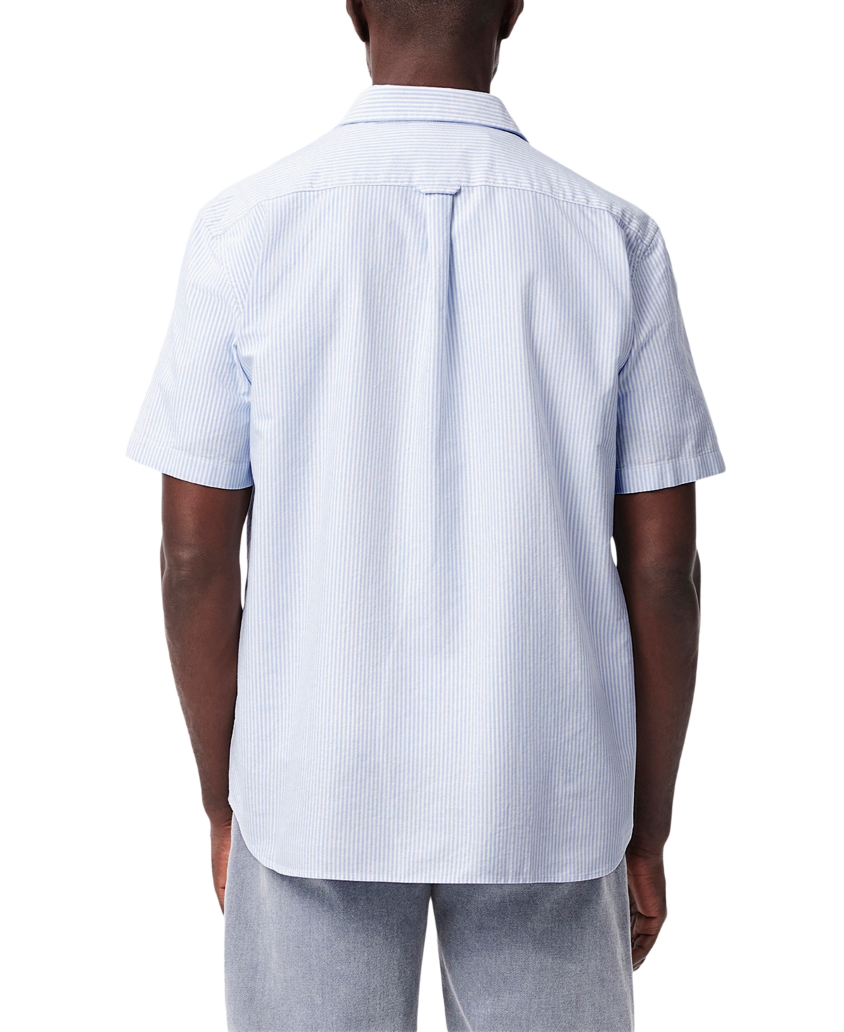 Lacoste Men's Raye Short Sleeve Button-front Shirt In E7b - Overview,white