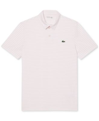 Men's Short Sleeve Striped Performance Polo Shirt