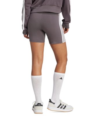 Women's Essentials 3-Stripe High-Rise Bike Shorts