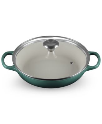 Enameled Cast Iron Signature Round 2.25-Qt. Braiser with Glass Lid