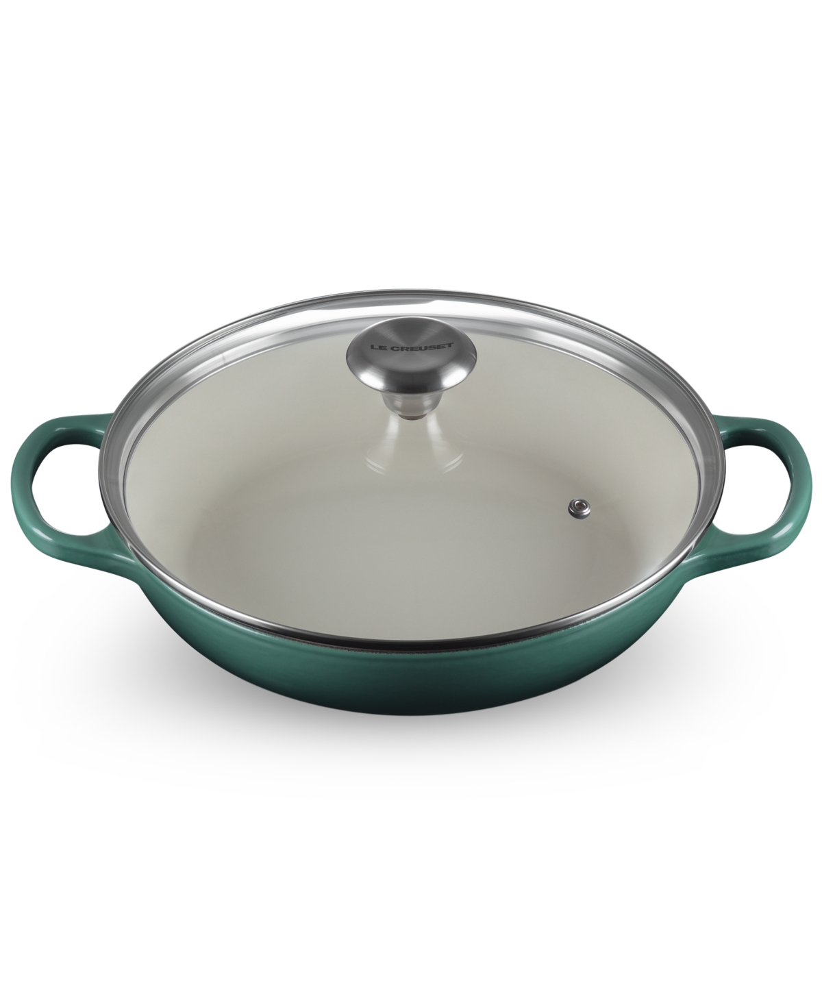Le Creuset Enameled Cast Iron Signature Round 2.25-qt. Braiser With Glass Lid In Artichaut