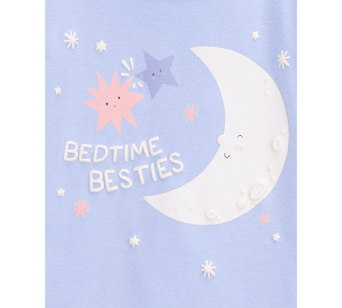 Carter's Toddler Girls Moon & Stars 100% Snug-fit Cotton Pajamas, 4 Piece Set