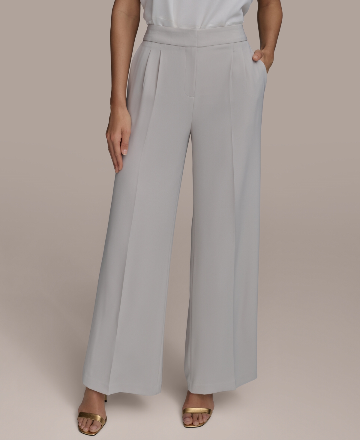 Women's Wide-Leg Pants - Tuscan Grey