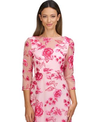 Women's Nadine Embroidered 3/4-Sleeve Party Dress