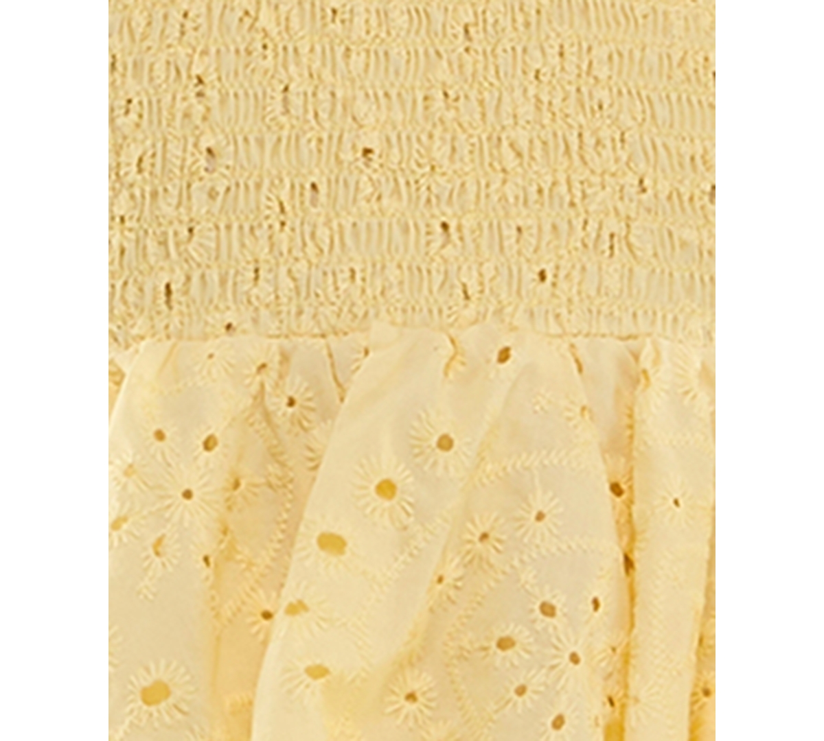 KATIA RAE JUNIORS' SMOCKED EYELET HALTER DRESS, CREATED FOR MACY'S 