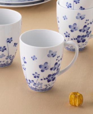 Bloomington Road 4.75" Set of 4 Mugs, Service for 4