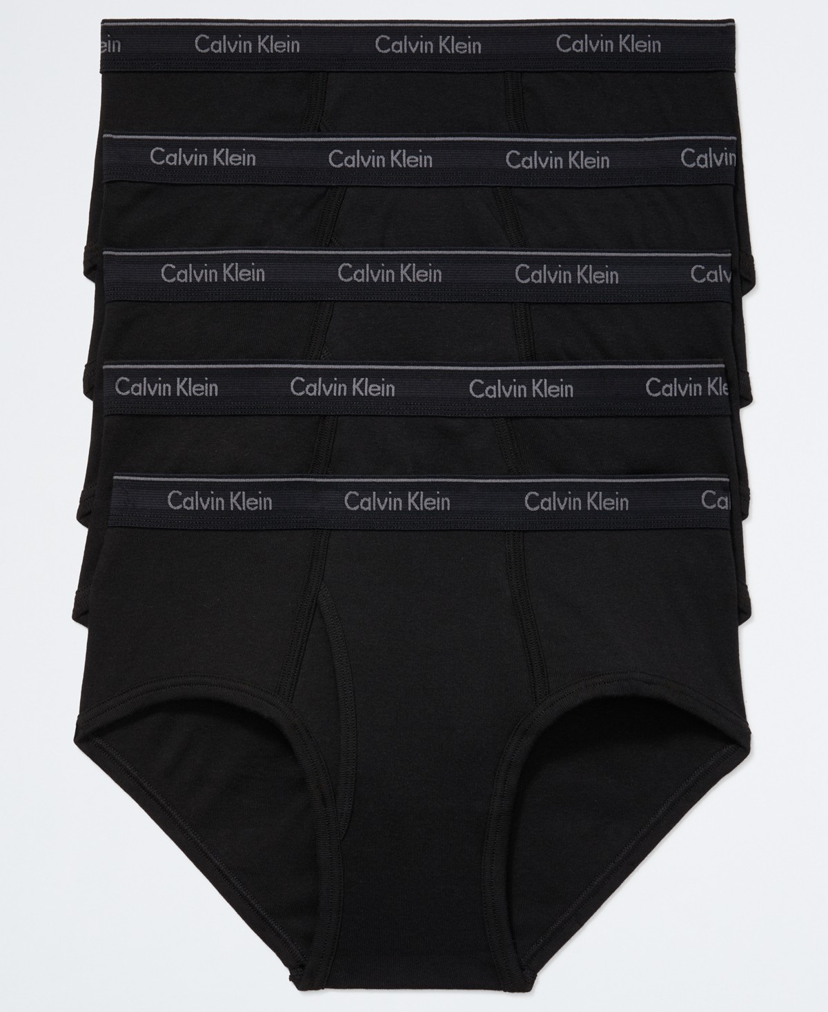 Трусы-брифы Classics для мужчин, хлопок, 5 шт. — Calvin Klein — фото 1