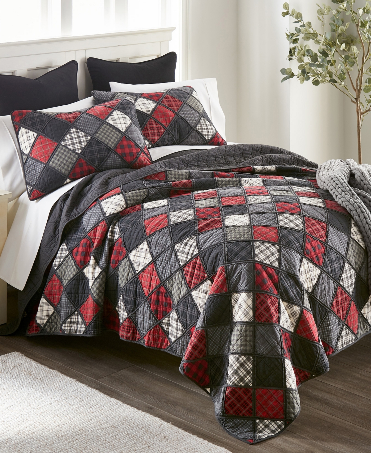 Donna Sharp Lumberjack Rustic 3-pc. Quilt Set, Queen In Multi