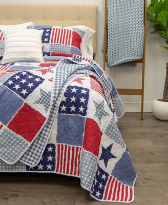 Stars and Stripes Americana 2-Pc. Quilt Set, Twin