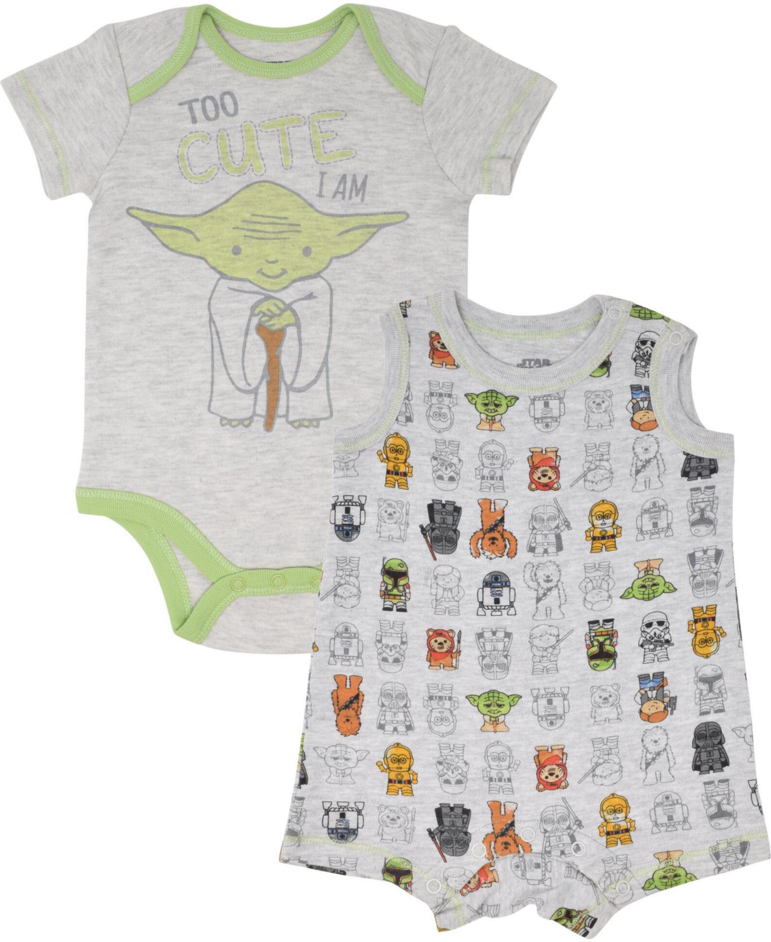 Baby Boys Yoda Bodysuit and Romper