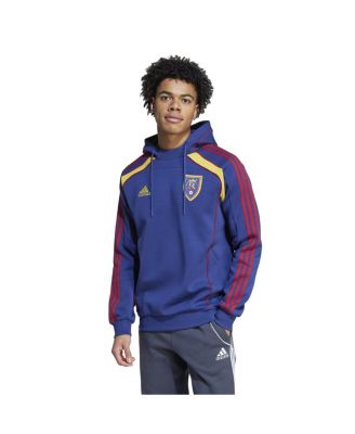 adidas - Men's Blue Real Salt Lake 2025 Travel Pullover Hoodie
