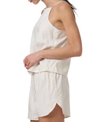 Women's 2-Pc. Striped Cami & Boxer Pajama Set