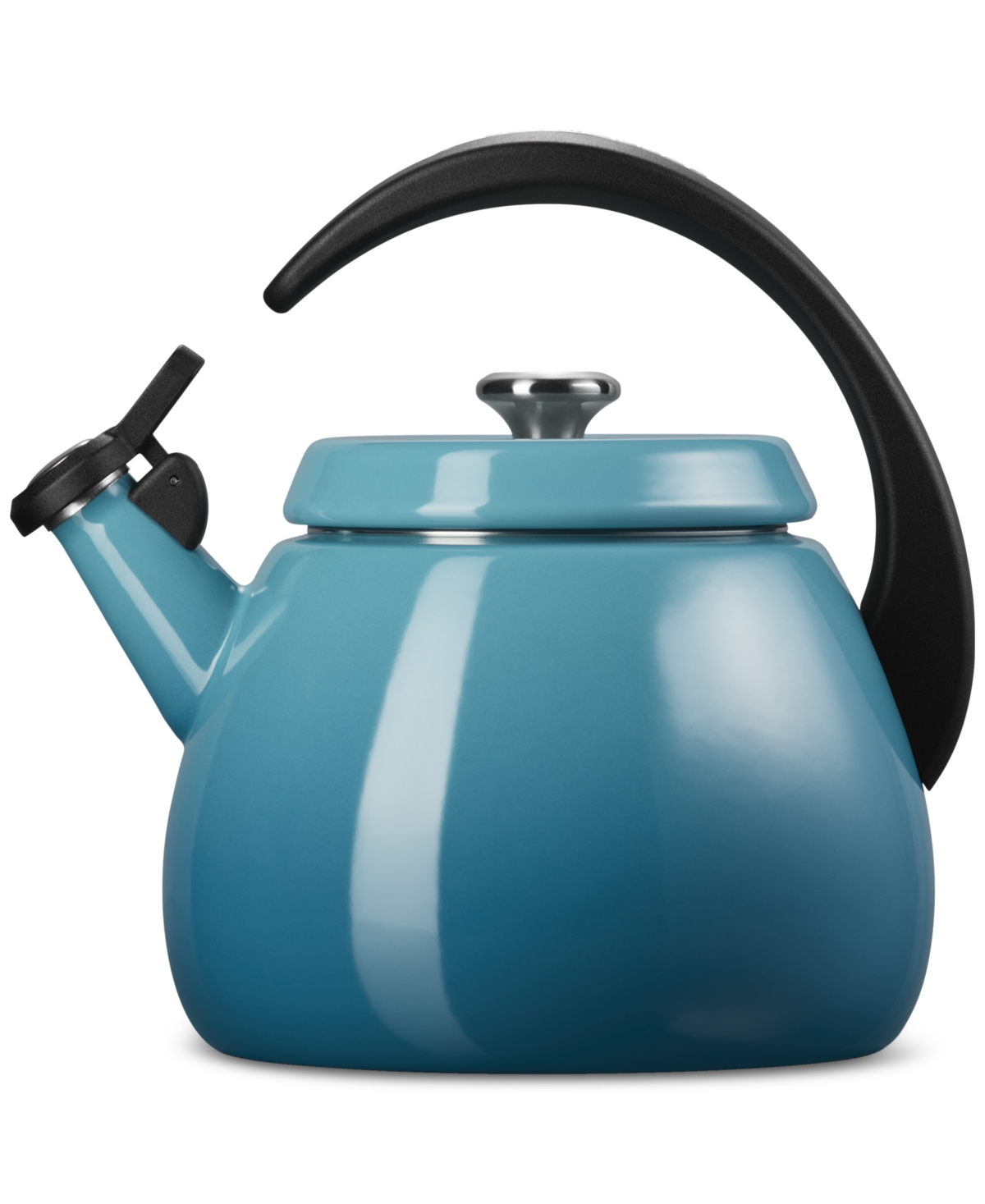 Le Creuset Enamel On Steel 2.2 Qt. Cloche Tea Kettle In Caribbean