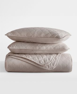 Diamond Stitch 3-Pc. Lightweight Quilt Set, King/California King