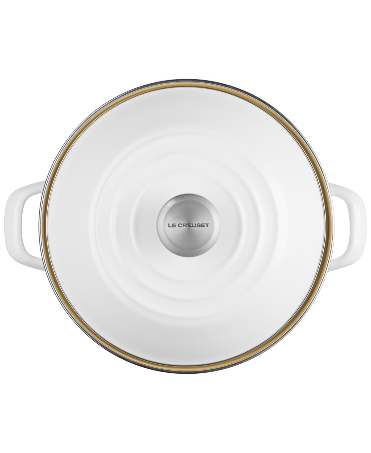 Le Creuset 10-quart Enameled Stainless Steel Stock Pot In White