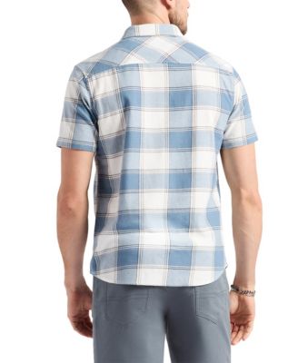 Men's Sagrino Fitted Plaid Button-Down Shirt