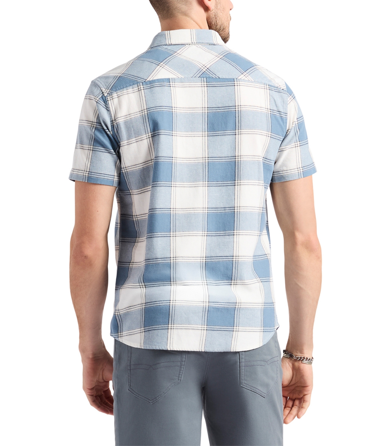 Buffalo David Bitton Men's Sagrino Fitted Plaid Button-down Shirt In Mirage