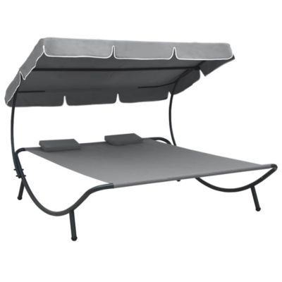 Lounge Bed Blue Oxford fabric Double Seats Many