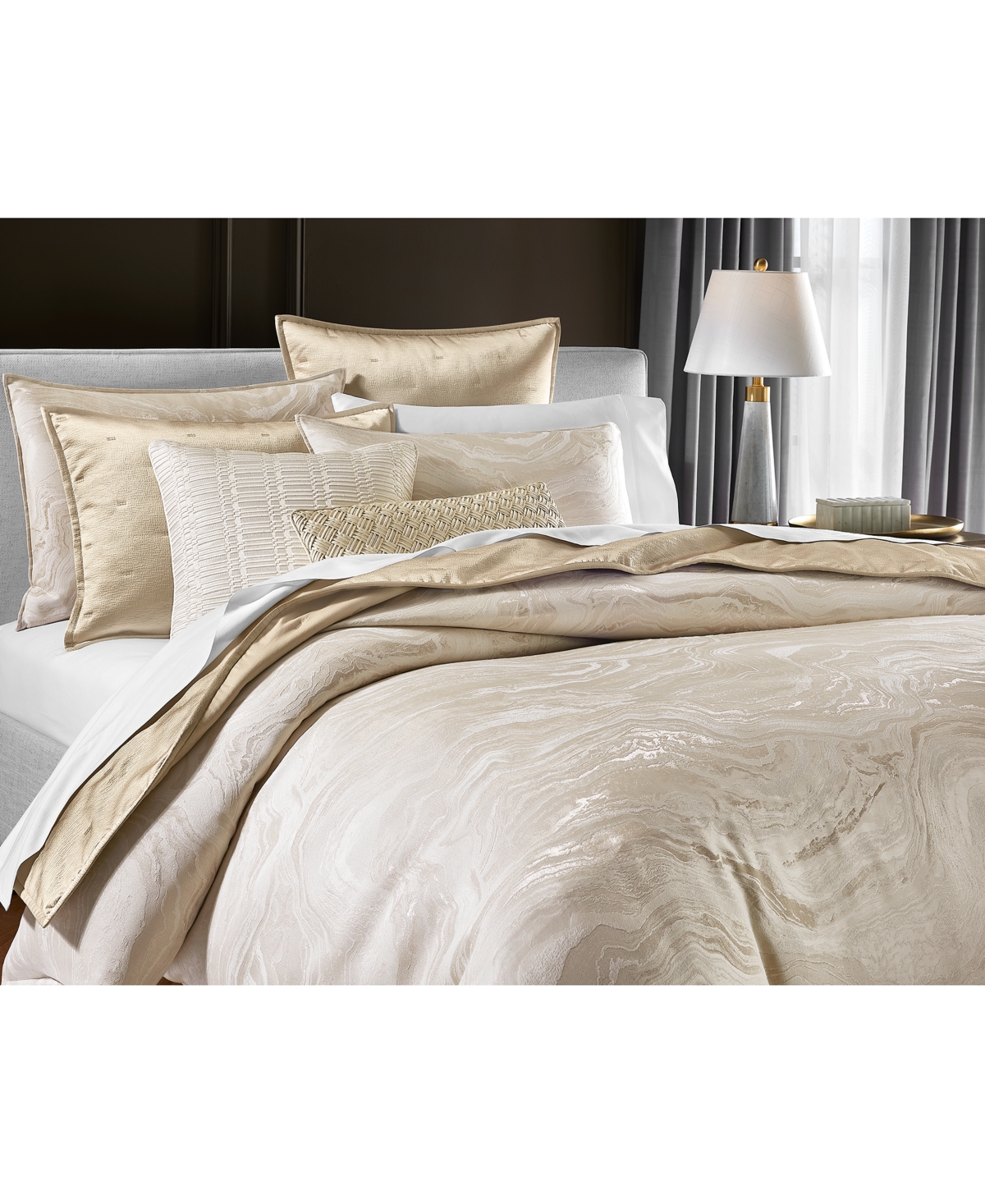 HOTEL COLLECTION LINEAR EMBROIDERY DECORATIVE PILLOW, 20" X 20", EXCLUSIVELY AT MACY'S 