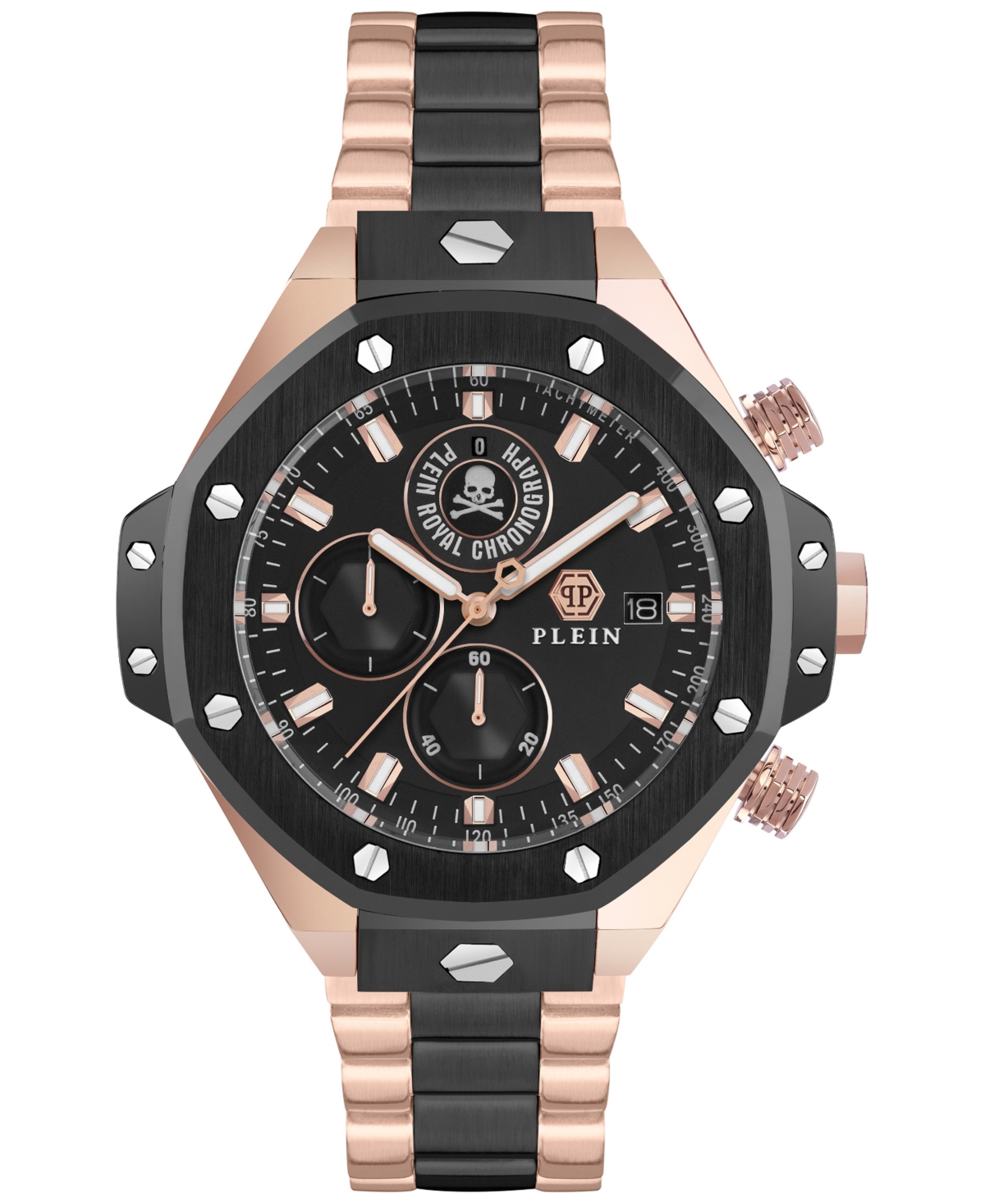 Philipp Plein Plein Chrono Royal Bracelet Watch In Two Tone