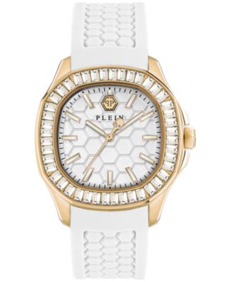 Philipp Plein - Women's The Spectre Lady White Silicone Strap Watch 38mm
