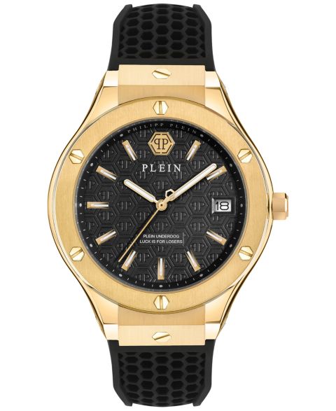 Мужские часы Philipp Plein Underdog Black Silicone Strap Watch 44mm