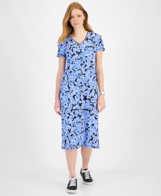 Tommy Hilfiger - Women's Paisley-Print V-Neck Midi Dress