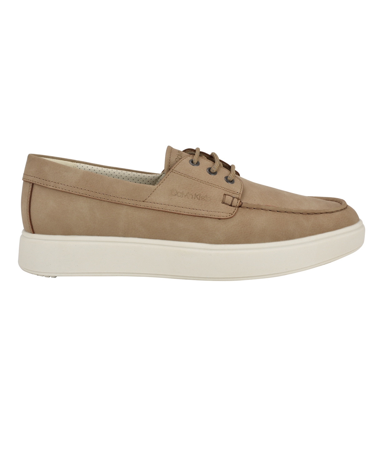 Calvin Klein Men's Januse Casual Boat Shoe In Taupe