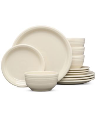 Fiesta Linen Bistro Coupe 12 Pc. Dinnerware Set, Service for 4 - Macy's
