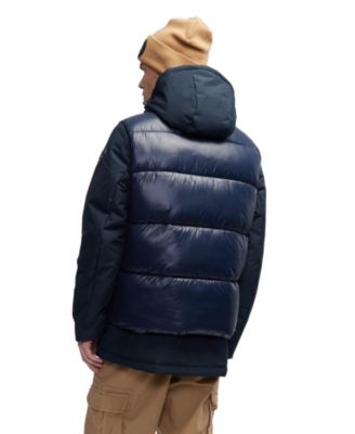 Men's Kiet 3 In 1 Padded Jacket with Inner Removable Lightweight Vest