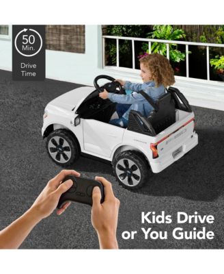 Kids 12V Ride On Car Officially Licensed Ford Lightning Truck w/ Remote, LED Lights