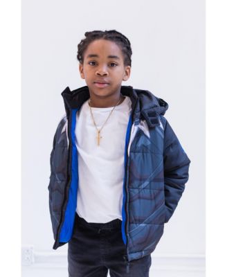 Avengers Boys The Hulk Zip Up Winter Coat Puffer Jacket