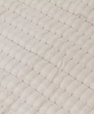 Detailed Channel Stitch Microfiber Quilt Set With Shams