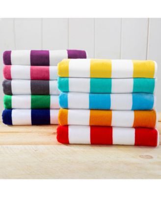 Cotton Cabana Beach Towel, 4 Pack - 30" x 60"