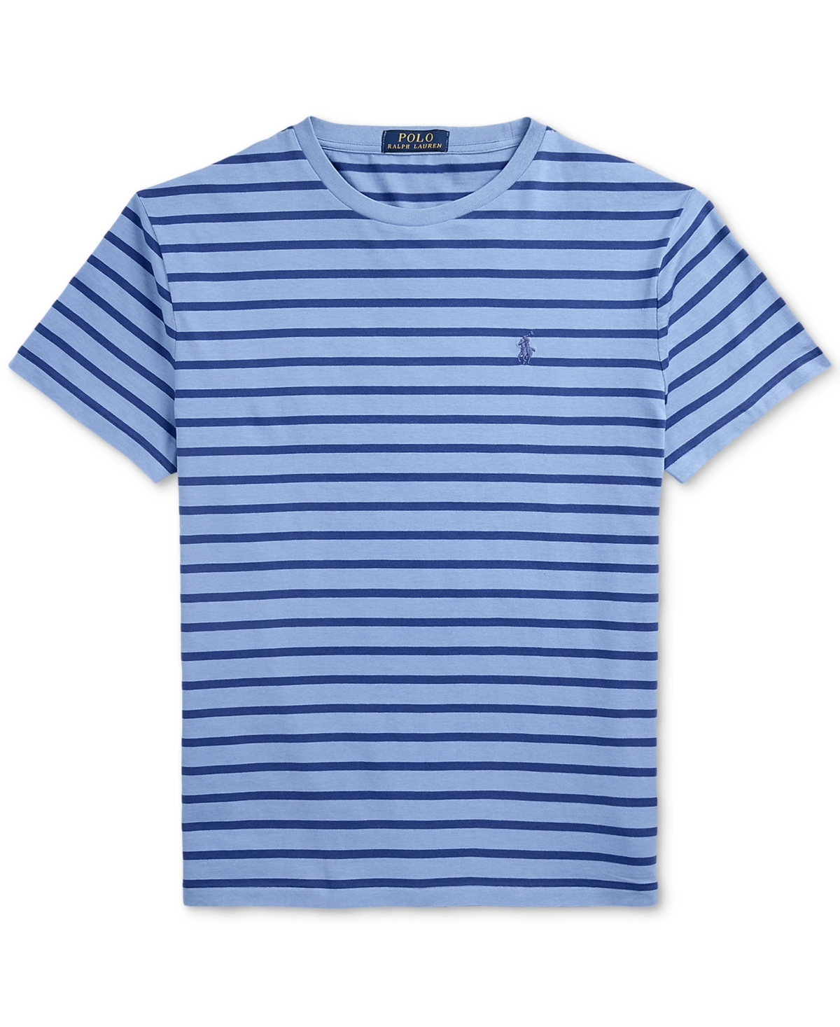 Polo Ralph Lauren Ralph Lauren Striped Jersey Crewneck T-shirt In Blue