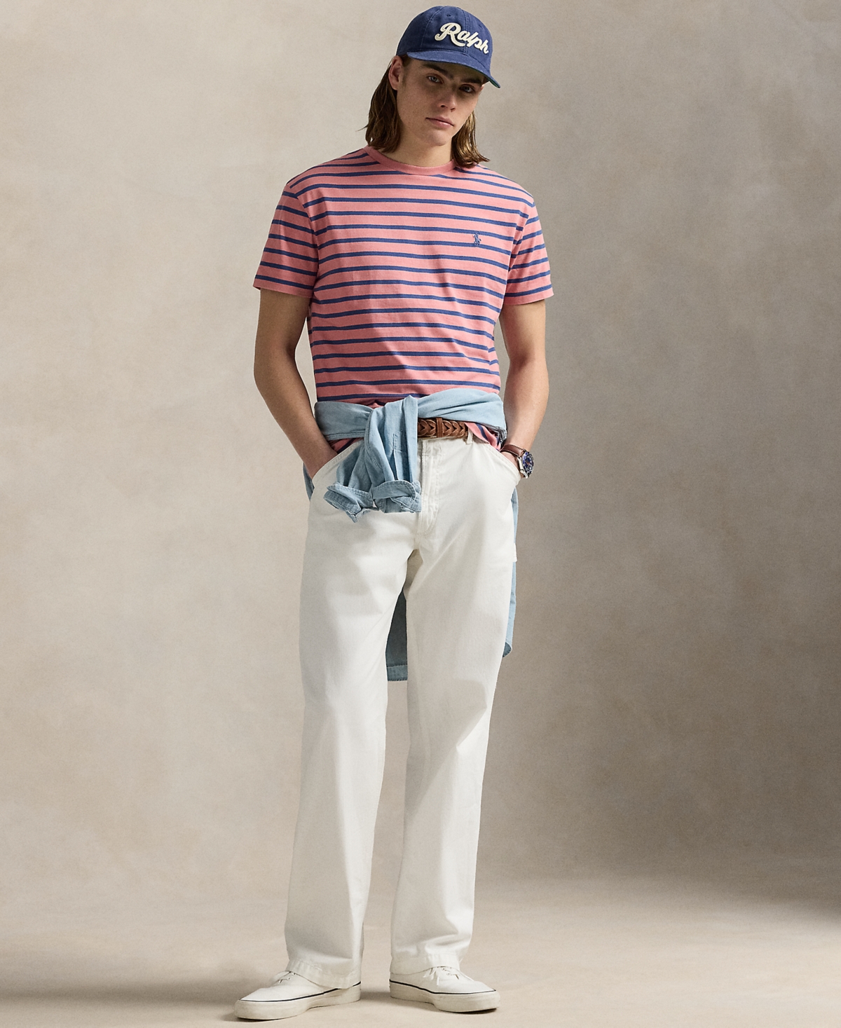 Polo Ralph Lauren Men's Classic-fit Striped Cotton Jersey T-shirt