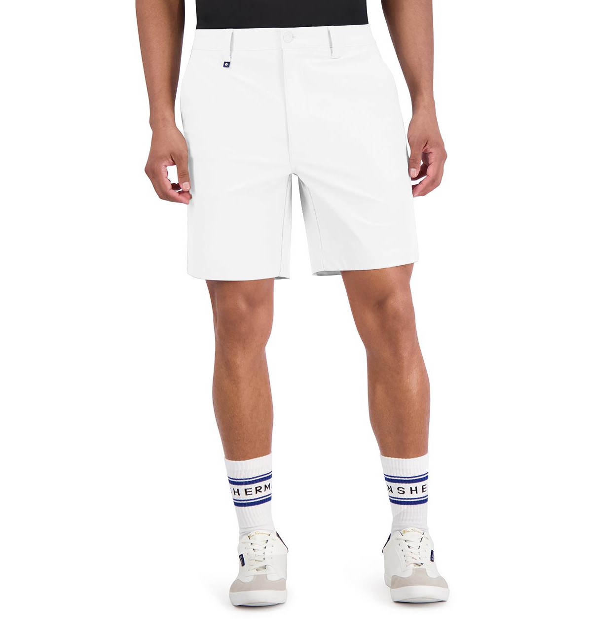 Ben Sherman Men's Golf 4-way Stretch Tech Shorts In White